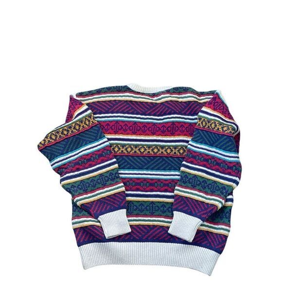 S3 Vintage‎ Grandpa Coogi Crew Neck Pullover Sweater - Picture 2 of 6